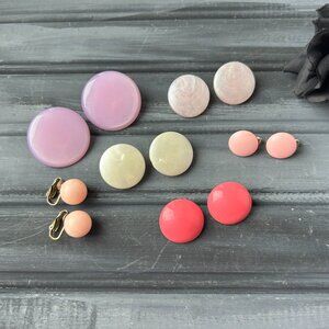 Vintage Pastel Earring Lot (Lot of 6)